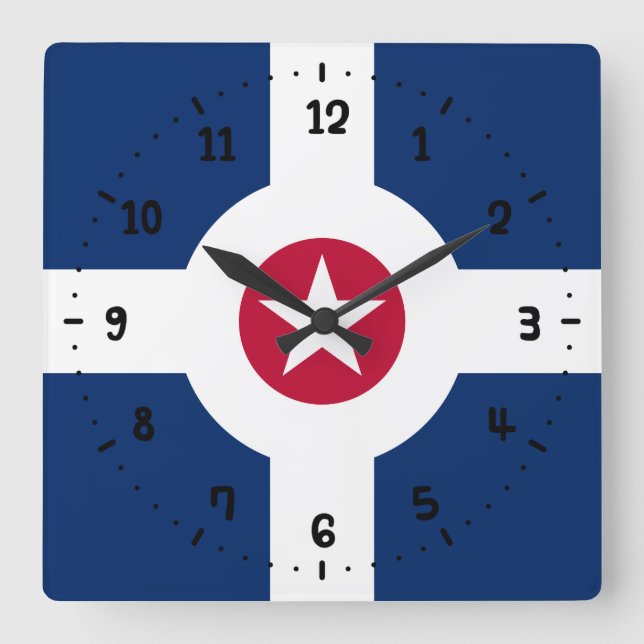 Bandeira de Indianapolis, Relógio de Parede na Pra (Frente)