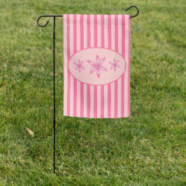 Bandeira de Jardim Floral Rosa