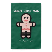 Bandeira de Jardim Homem de Biscoito de Natal