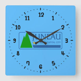 Bandeira de Juneau, Relógio de Parede na Praça do 