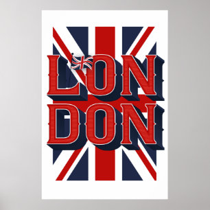 Bandeira de Londres Poster (24x36)