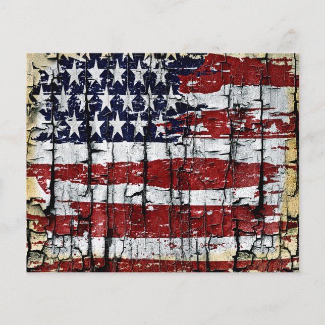 Bandeira de madeira rachada (Frente)