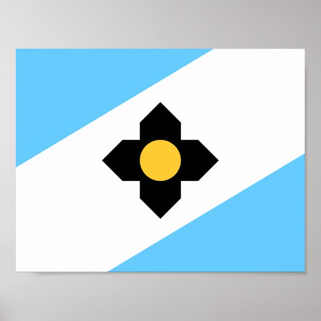 Bandeira de Madison, Poster de Wisconsin (Frente)