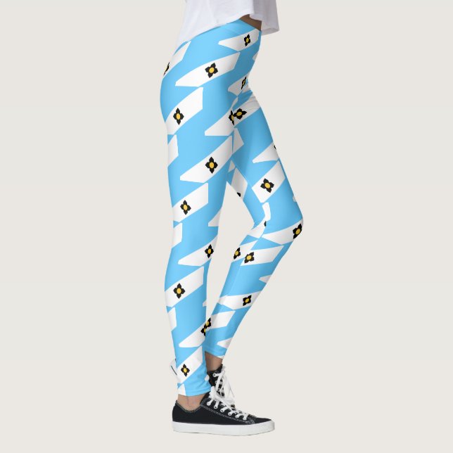 Bandeira de Madison, Wisconsin Leggings (Direita)