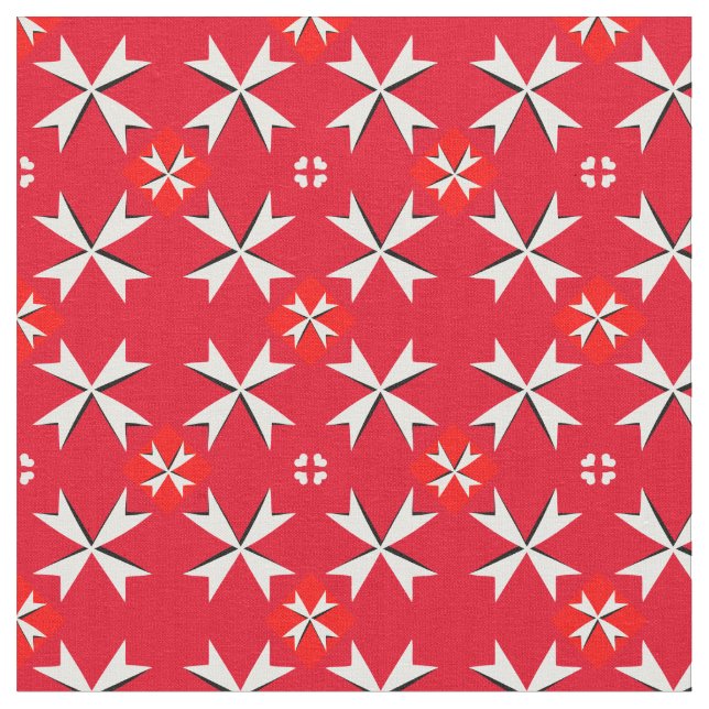 Bandeira de Malta/Cross & Malta Tecido de tendênci (Detalhe)