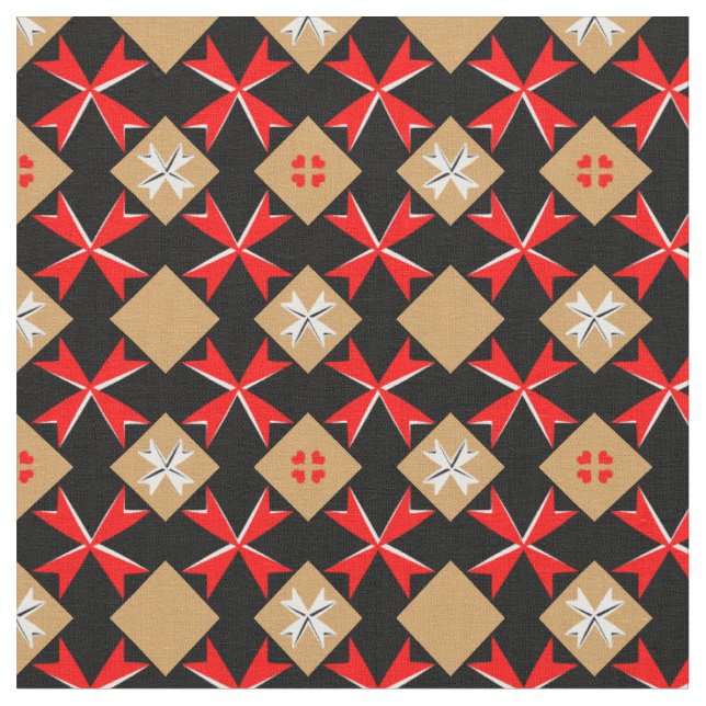 Bandeira de Malta/Cross & Malta Tecido de tendênci (Detalhe)