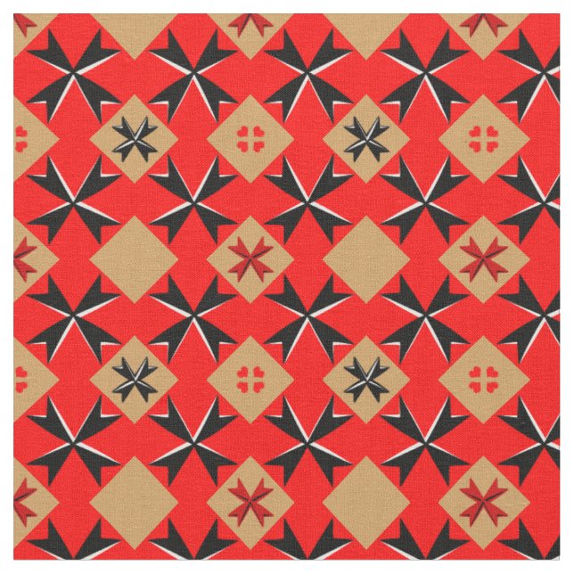 Bandeira de Malta/Cross & Malta Tecido de tendênci (Detalhe)