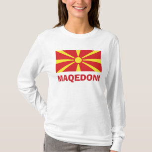 Bandeira de Maqedoni Long Sleeve T-Shirt