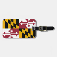 Bandeira de Maryland - Etiqueta de Bagagem