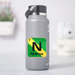 Bandeira de mergulhador Nitrox adesivo de tabela p