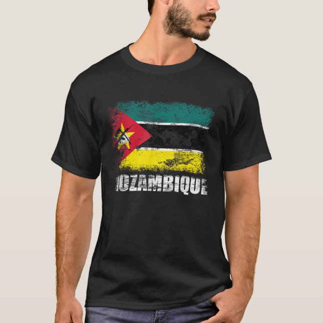 Bandeira de Moçambique A Camisa de Bandeira de Moç (Frente)