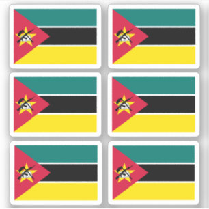 Bandeira de Moçambique - um adesivo de coleção