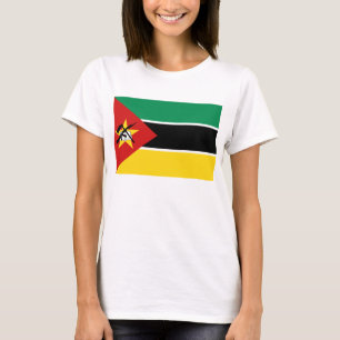 Bandeira de Moçambique x Mapa T-Shirt