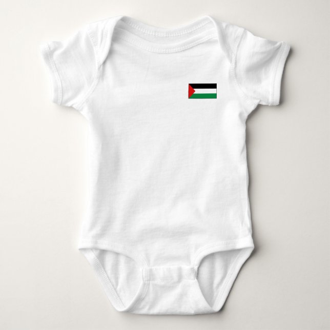 Bandeira de Palestina + T-shirt do mapa (Frente)