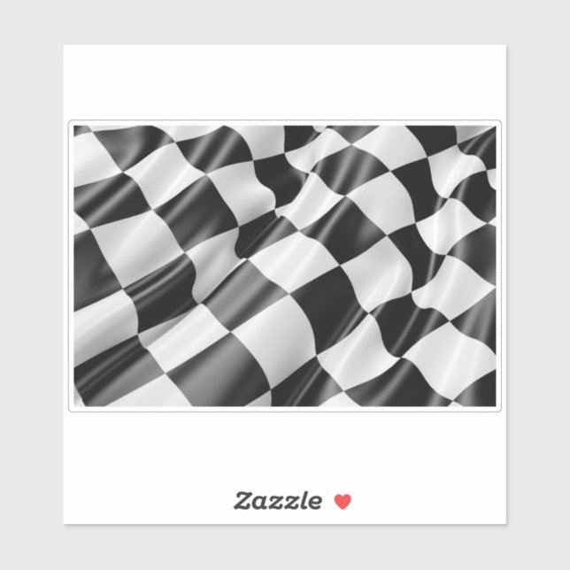 Bandeira de Pista de Corrida Adesivo de Vinil (Folha)