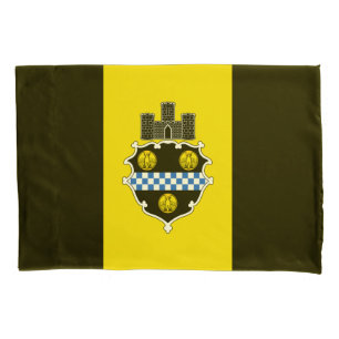 Bandeira de Pittsburgh, Pensilvânia Pillowcase