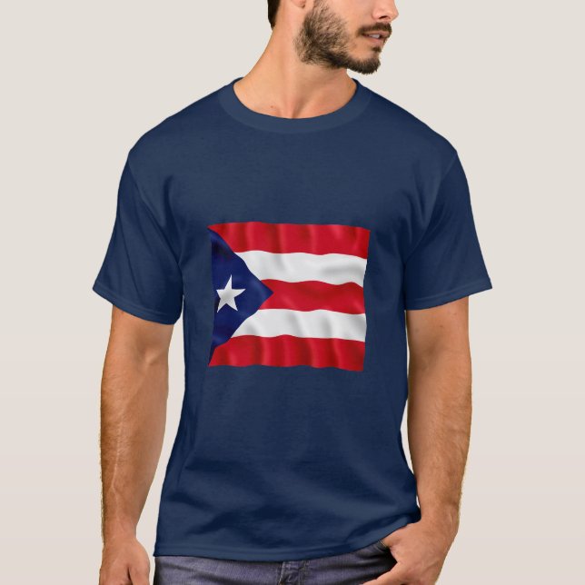 Bandeira de Puerto Rico - t-shirt escuro básico (Frente)