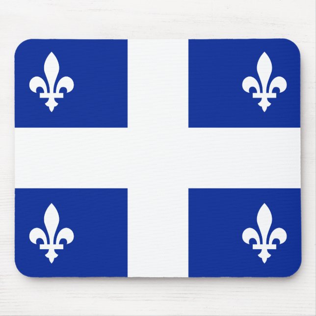 Bandeira de Quebeque Mousepad (Frente)