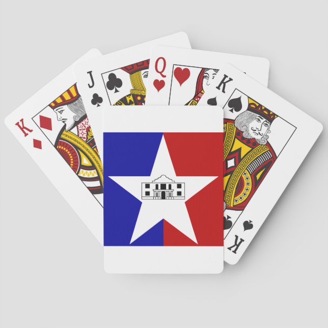 Bandeira de São Antônio, Texas, Cartas de Baralho (Verso)
