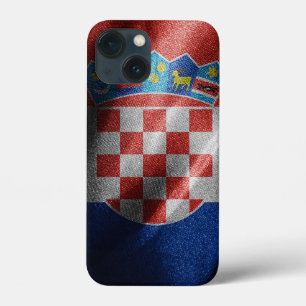 Bandeira de seda da Croácia