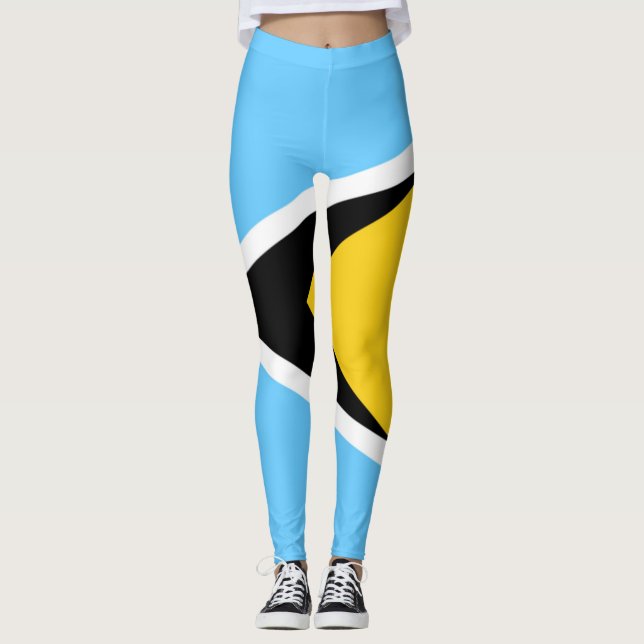 Bandeira de St Lucia que legging (Frente)
