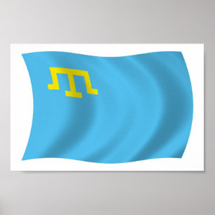 Bandeira de Tártaros da Crimeia Poster
