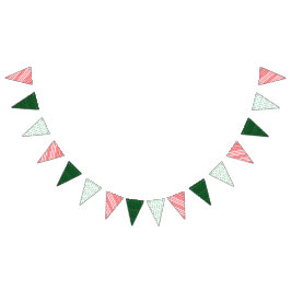 Bandeira de triangulo Bunting Mid Mod de Feriado