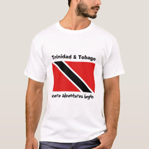 Bandeira de Trinidad and Tobago + Mapa + T-shirt