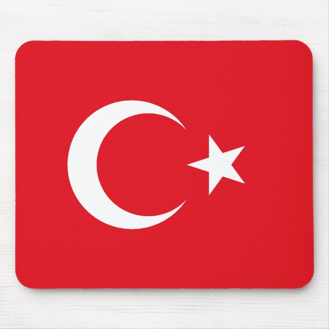 Bandeira de Turquia Mousepad (Frente)