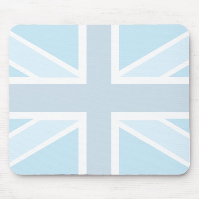 Bandeira de Union Jack em Mousepad azul (Frente)