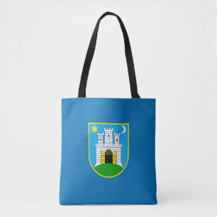 Bandeira de Zagreb, Croácia Tote Bag
