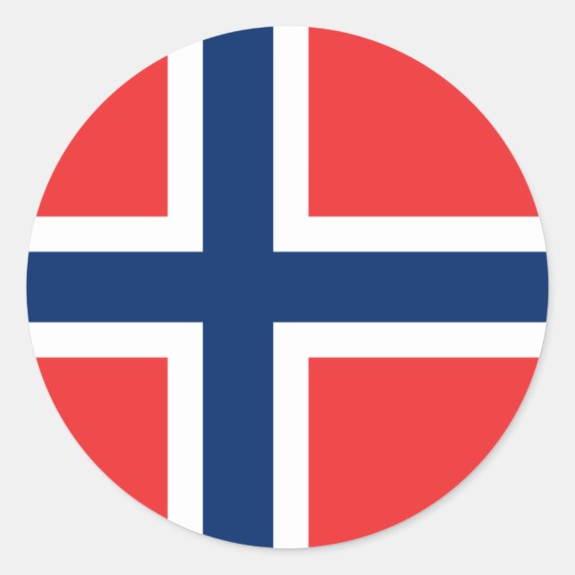 Bandeira do Adesivo da Noruega (Frente)