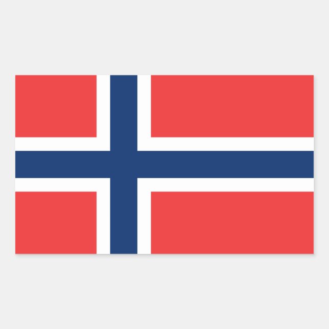 Bandeira do Adesivo da Noruega (Frente)
