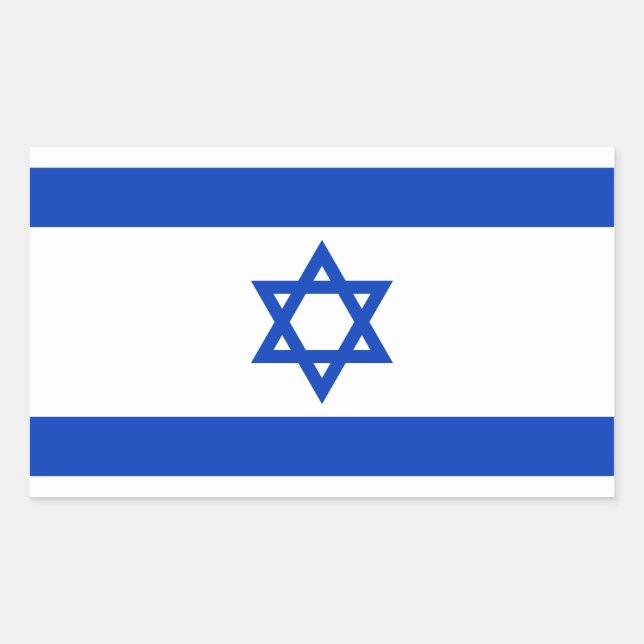 Bandeira do adesivo de Israel (Frente)