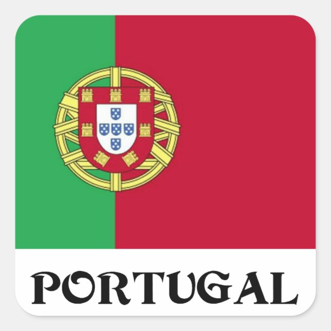 Bandeira do adesivo de Portugal (Frente)