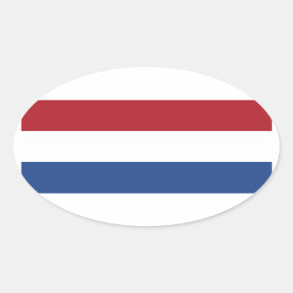Bandeira do adesivo Oval dos Países Baixos