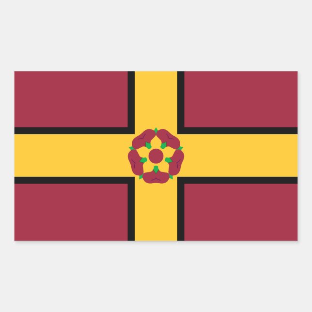 Bandeira do adesivo retangular de Northamptonshire (Frente)