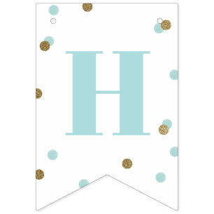 Bandeira do aniversário dos confetes azuis e