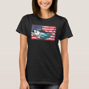 Bandeira Do Atum Usa S Camisetas De Peixes Offshor