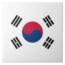 Bandeira do Azulejo cerâmico da Coreia do Sul