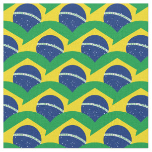 Bandeira do Brasil e Tecido de tendências/moda