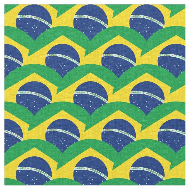 Bandeira do Brasil e Tecido de tendências/moda (Detalhe)