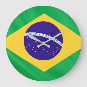 Bandeira do Brasil para Relógio de Parede Grande R