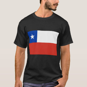 Bandeira do camiseta do Chile, botões, roupa