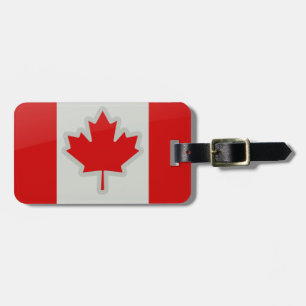 Bandeira do Canadá - etiqueta de bagagem