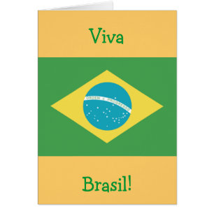 Bandeira do cartão do cumprimento/nota de Brasil