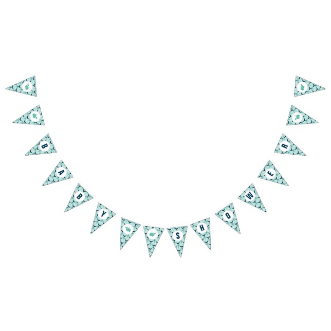 Bandeira do chá de fraldas da baleia azul (Todos)