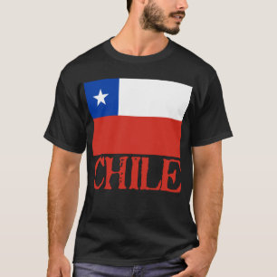 Bandeira do Chile com o camiseta conhecido do
