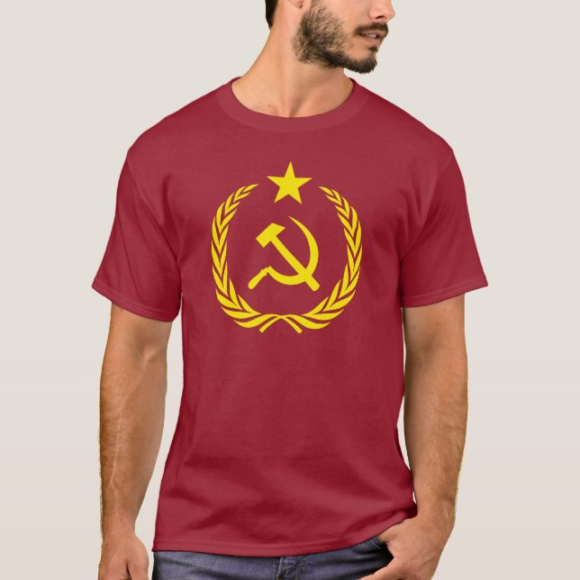 Bandeira do comunista da guerra fria do t-shirt (Frente)