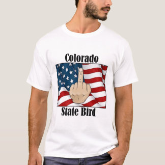 Bandeira do dedo médio da camisa do estado do Colo